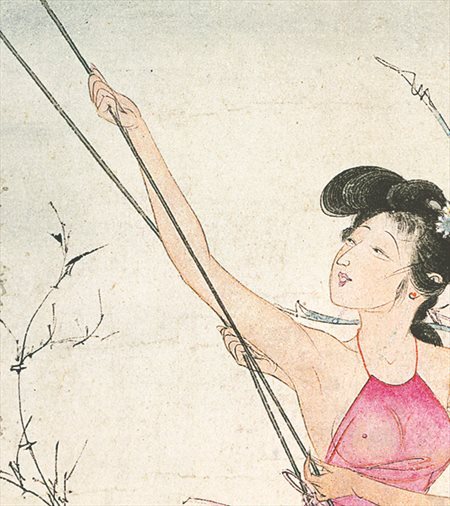鹤岗-胡也佛的仕女画和最知名的金瓶梅秘戏图